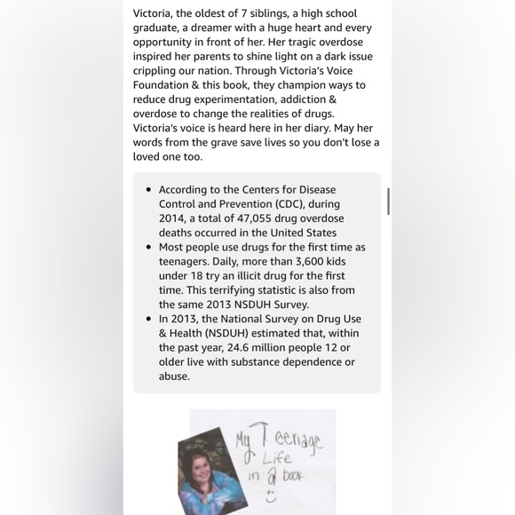 ictoria's Voice: Our daughter's wish to share her diary & save lives fr… - Picture 6 of 7